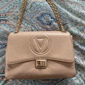 Mario Valentino blush double strap bag